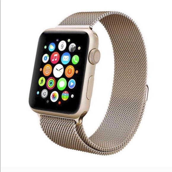 Accessories - BUNDLE 2/35 Milanese Gold band for Apple watch